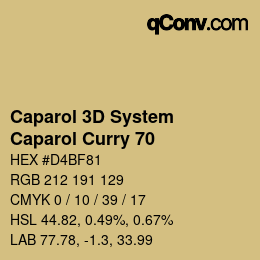 Farbcode: Caparol 3D System - Caparol Curry 70 | qconv.com