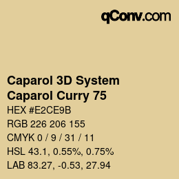 Farbcode: Caparol 3D System - Caparol Curry 75 | qconv.com