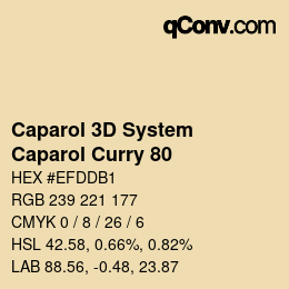 Color code: Caparol 3D System - Caparol Curry 80 | qconv.com