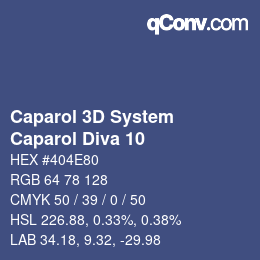 Code couleur: Caparol 3D System - Caparol Diva 10 | qconv.com