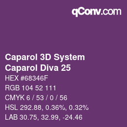 颜色代码: Caparol 3D System - Caparol Diva 25 | qconv.com
