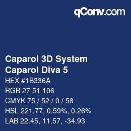 Color code: Caparol 3D System - Caparol Diva 5 | qconv.com