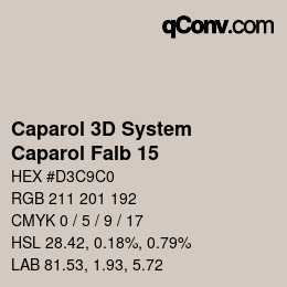 Color code: Caparol 3D System - Caparol Falb 15 | qconv.com