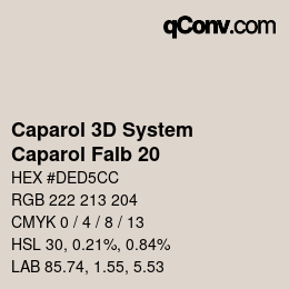 カラーコード: Caparol 3D System - Caparol Falb 20 | qconv.com
