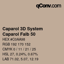 カラーコード: Caparol 3D System - Caparol Falb 50 | qconv.com