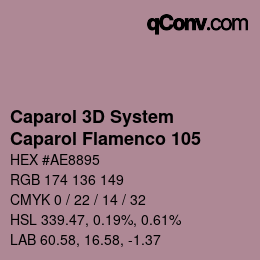 Color code: Caparol 3D System - Caparol Flamenco 105 | qconv.com