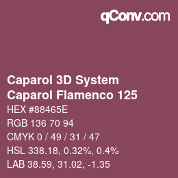 カラーコード: Caparol 3D System - Caparol Flamenco 125 | qconv.com