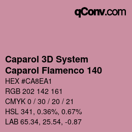 Color code: Caparol 3D System - Caparol Flamenco 140 | qconv.com