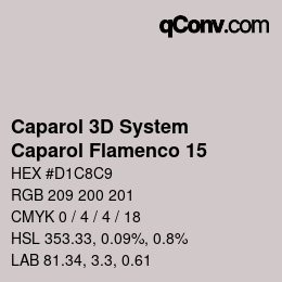 Color code: Caparol 3D System - Caparol Flamenco 15 | qconv.com