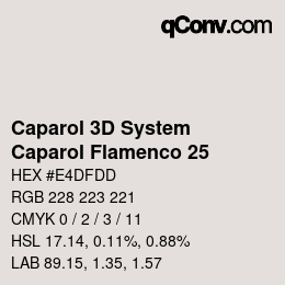 Color code: Caparol 3D System - Caparol Flamenco 25 | qconv.com