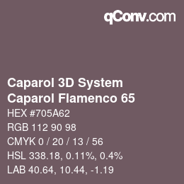 Color code: Caparol 3D System - Caparol Flamenco 65 | qconv.com