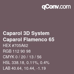 カラーコード: Caparol 3D System - Caparol Flamenco 65 | qconv.com