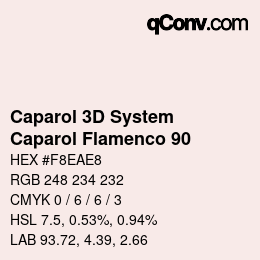 Color code: Caparol 3D System - Caparol Flamenco 90 | qconv.com