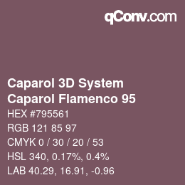 Farbcode: Caparol 3D System - Caparol Flamenco 95 | qconv.com