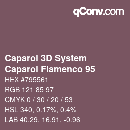 Color code: Caparol 3D System - Caparol Flamenco 95 | qconv.com