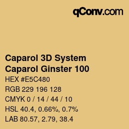 Color code: Caparol 3D System - Caparol Ginster 100 | qconv.com