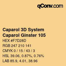 Color code: Caparol 3D System - Caparol Ginster 105 | qconv.com