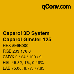Color code: Caparol 3D System - Caparol Ginster 125 | qconv.com