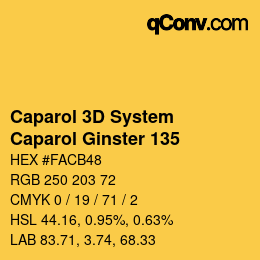 Color code: Caparol 3D System - Caparol Ginster 135 | qconv.com