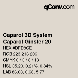 Color code: Caparol 3D System - Caparol Ginster 20 | qconv.com