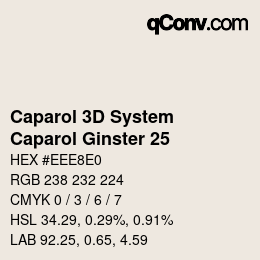 Color code: Caparol 3D System - Caparol Ginster 25 | qconv.com