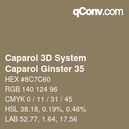 Farbcode: Caparol 3D System - Caparol Ginster 35 | qconv.com