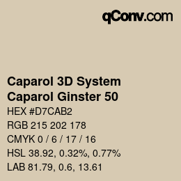 Color code: Caparol 3D System - Caparol Ginster 50 | qconv.com