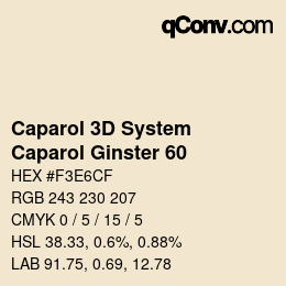 Color code: Caparol 3D System - Caparol Ginster 60 | qconv.com