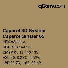 Color code: Caparol 3D System - Caparol Ginster 65 | qconv.com