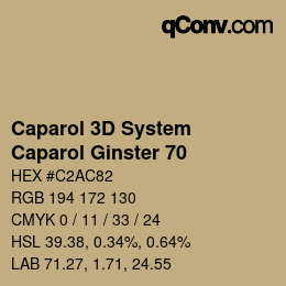 Color code: Caparol 3D System - Caparol Ginster 70 | qconv.com