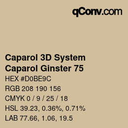 Color code: Caparol 3D System - Caparol Ginster 75 | qconv.com