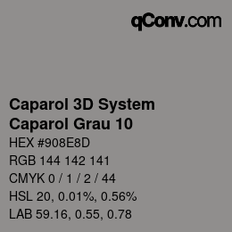 Farbcode: Caparol 3D System - Caparol Grau 10 | qconv.com