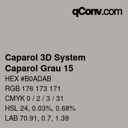 Código de color: Caparol 3D System - Caparol Grau 15 | qconv.com