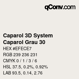 Código de color: Caparol 3D System - Caparol Grau 30 | qconv.com