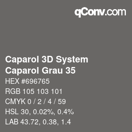 Farbcode: Caparol 3D System - Caparol Grau 35 | qconv.com