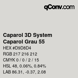 Farbcode: Caparol 3D System - Caparol Grau 55 | qconv.com