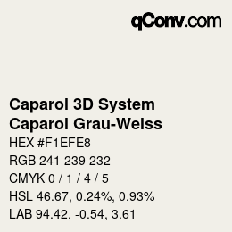 カラーコード: Caparol 3D System - Caparol Grau-Weiss | qconv.com