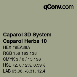 颜色代码: Caparol 3D System - Caparol Herba 10 | qconv.com