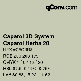 カラーコード: Caparol 3D System - Caparol Herba 20 | qconv.com