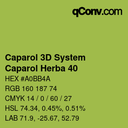 Code couleur: Caparol 3D System - Caparol Herba 40 | qconv.com