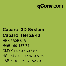 颜色代码: Caparol 3D System - Caparol Herba 40 | qconv.com