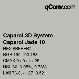 Color code: Caparol 3D System - Caparol Jade 10 | qconv.com