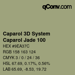 Color code: Caparol 3D System - Caparol Jade 100 | qconv.com