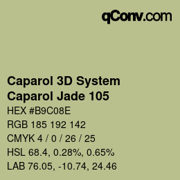 Farbcode: Caparol 3D System - Caparol Jade 105 | qconv.com