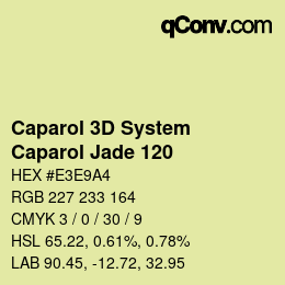 Color code: Caparol 3D System - Caparol Jade 120 | qconv.com