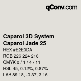 カラーコード: Caparol 3D System - Caparol Jade 25 | qconv.com