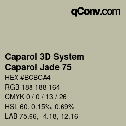 カラーコード: Caparol 3D System - Caparol Jade 75 | qconv.com