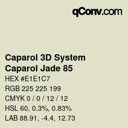 Color code: Caparol 3D System - Caparol Jade 85 | qconv.com