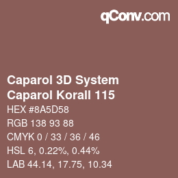 Farbcode: Caparol 3D System - Caparol Korall 115 | qconv.com