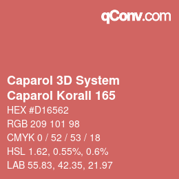 カラーコード: Caparol 3D System - Caparol Korall 165 | qconv.com